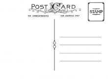41 Printable Postcard Back Template Download Now by Postcard Back Template Download