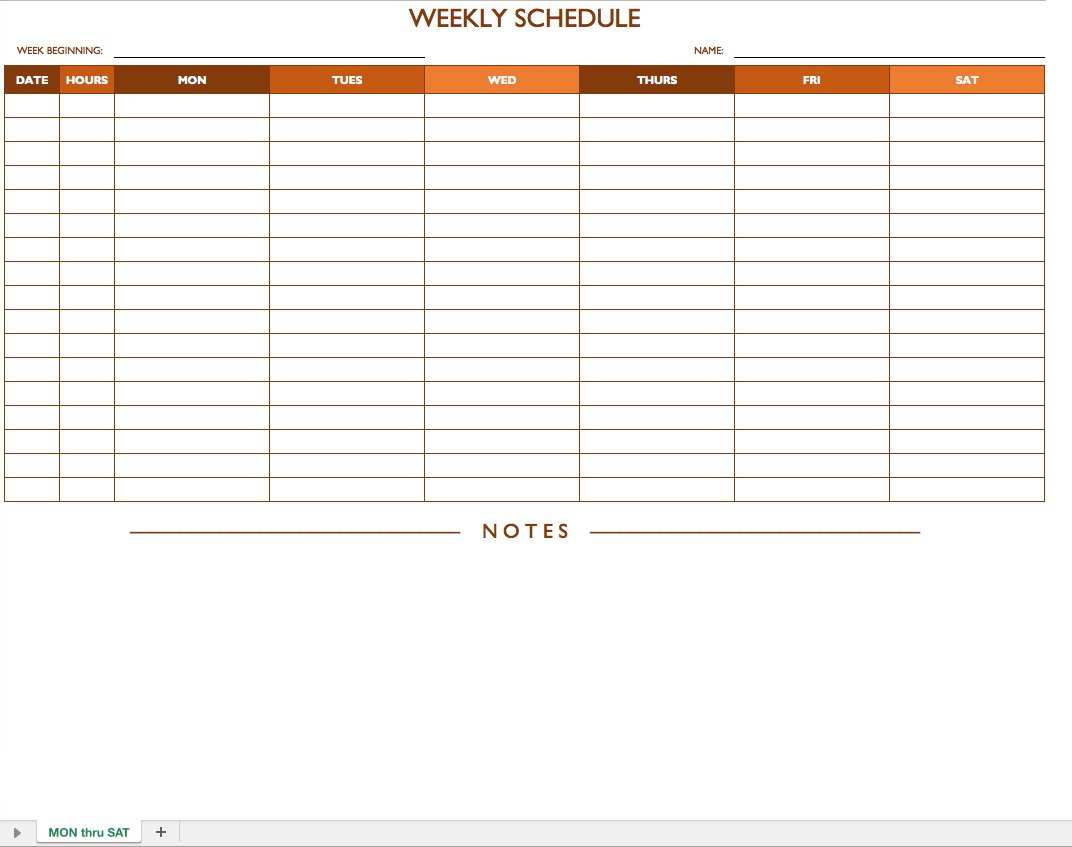 41 Report Middle School Schedule Template Free for Middle School Schedule Template Free