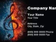 41 Report Name Card Template Music in Word by Name Card Template Music