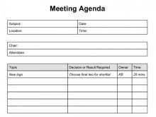 41 Standard Meeting Agenda Template With Action Items Excel Now with Meeting Agenda Template With Action Items Excel