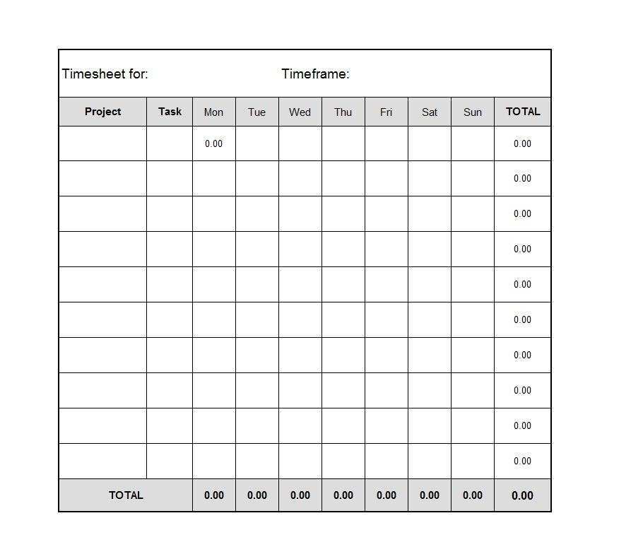 41 Standard Punch Card Template Excel Download for Punch Card Template Excel