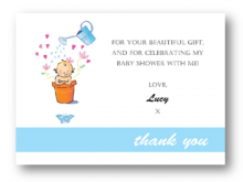 41 Standard Thank You Card Template For Baby Shower in Word by Thank You Card Template For Baby Shower