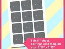 42 Adding Earring Card Template For Word in Word with Earring Card Template For Word