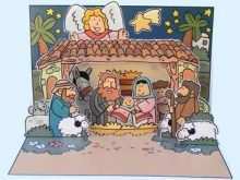 42 Adding Nativity Pop Up Card Template For Free by Nativity Pop Up Card Template
