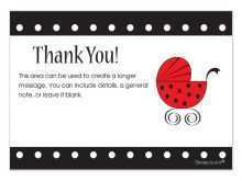 Thank You Card Template Baby Shower