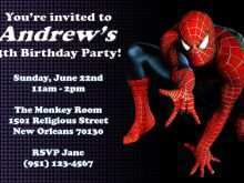 42 Blank Birthday Card Template Spiderman Maker for Birthday Card Template Spiderman