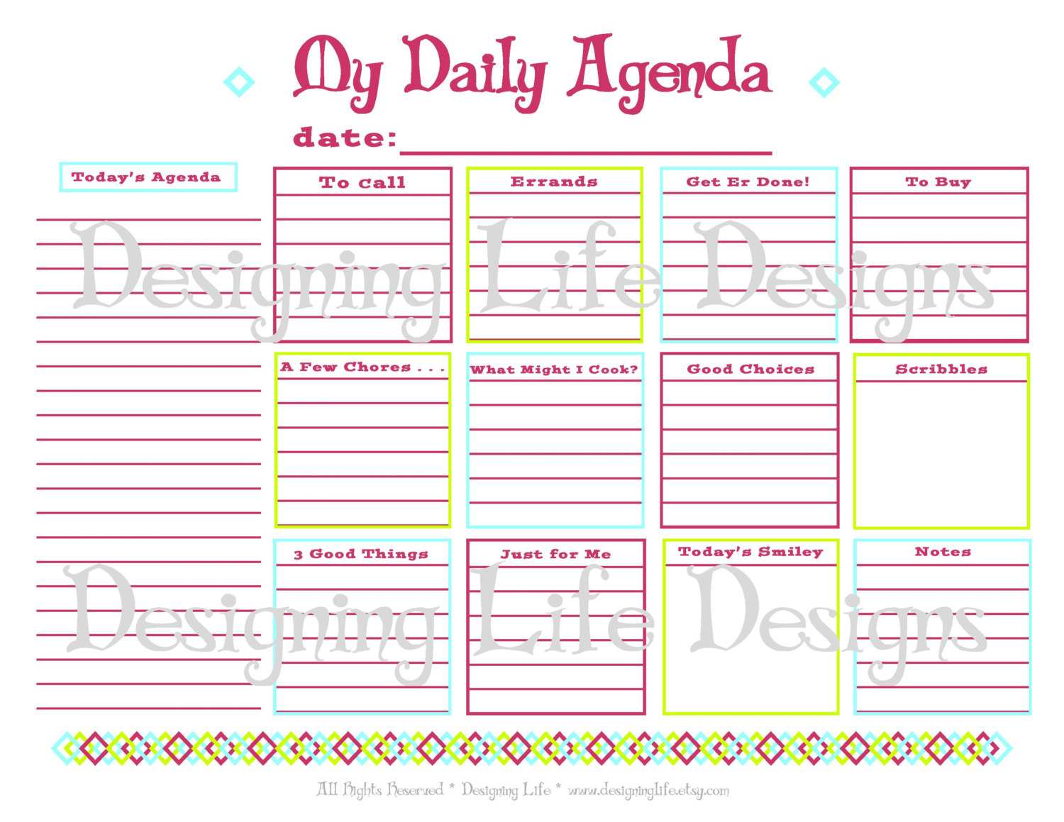 42 Blank Daily Agenda Template 2018 Photo by Daily Agenda Template 2018
