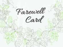 42 Blank Farewell Card Templates Template for Ms Word by Farewell Card Templates Template