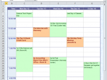 42 Blank Interview Schedule Calendar Template Maker with Interview Schedule Calendar Template