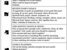42 Blank Lds Family Council Agenda Template For Free with Lds Family Council Agenda Template