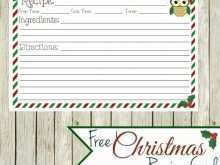 42 Create Free Christmas Recipe Card Template For Word in Word by Free Christmas Recipe Card Template For Word