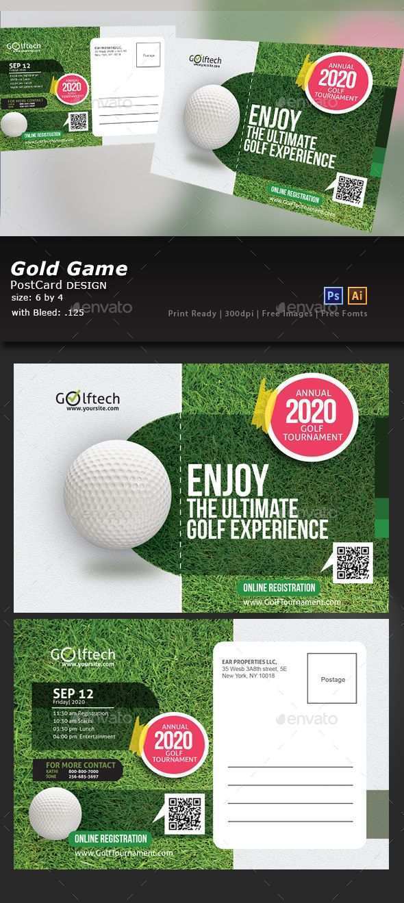 42 Create Golf Postcard Template Templates for Golf Postcard Template