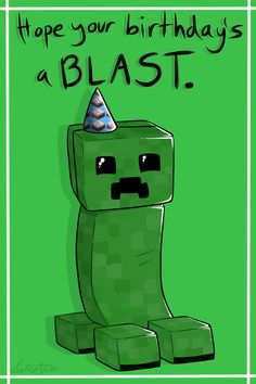 42 Create Minecraft Happy Birthday Card Template Printable Download with Minecraft Happy Birthday Card Template Printable