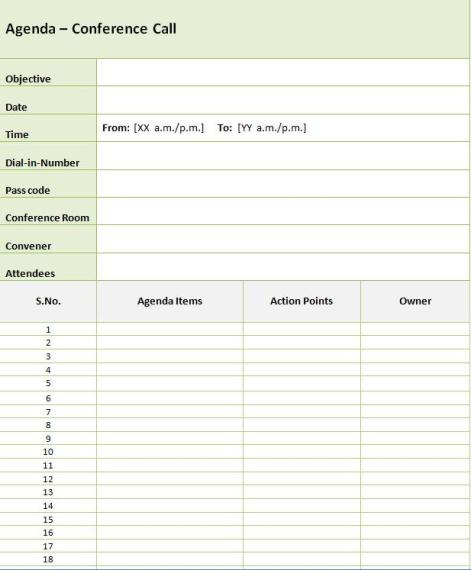 42 Creating Conference Call Agenda Template Word Formating for Conference Call Agenda Template Word