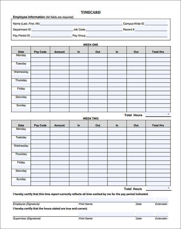 42 Creating Time Card Calculator Template Excel Formating with Time Card Calculator Template Excel