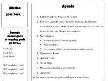 42 Customize Meeting Agenda Actions Template Layouts with Meeting Agenda Actions Template