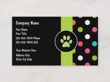 42 Format Business Card Template Paw Print Formating by Business Card Template Paw Print