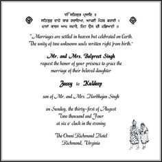 42 Format Sikh Wedding Card Templates With Stunning Design by Sikh Wedding Card Templates