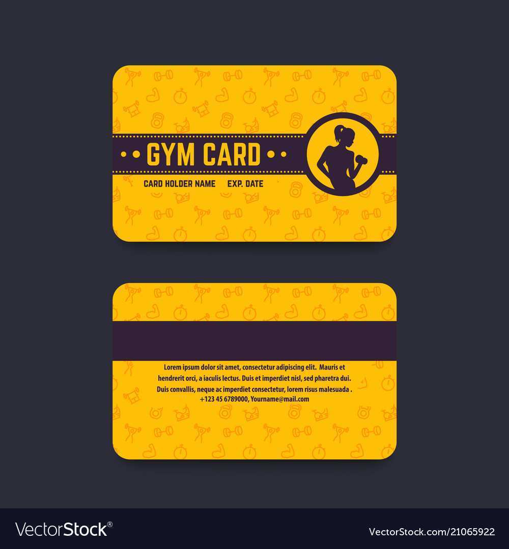 42 Free Gym Id Card Template Photo with Gym Id Card Template