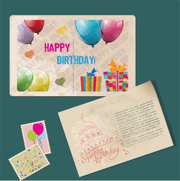 free download illustrator birthday invitation cards