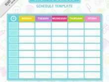 42 Free Printable School Schedule Template Cute for Ms Word by School Schedule Template Cute