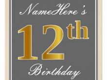 42 How To Create 12Th Birthday Card Template Formating with 12Th Birthday Card Template