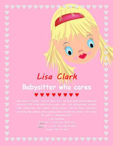42 How To Create Babysitting Flyer Free Template in Word for Babysitting Flyer Free Template