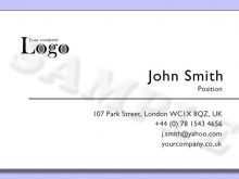 42 How To Create Business Card Templates Uk Photo with Business Card Templates Uk