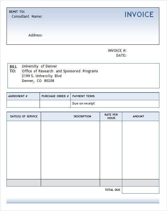 42 How To Create Consulting Company Invoice Template Maker for ...