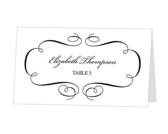 42 How To Create Wedding Place Card Template Avery with Wedding Place Card Template Avery