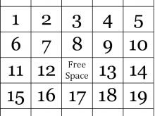 42 Online Free Bingo Card Template 5X5 in Word by Free Bingo Card Template 5X5