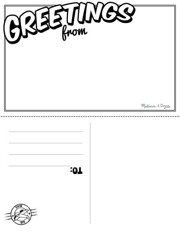 42 Printable A Blank Postcard Template Formating with A Blank Postcard Template