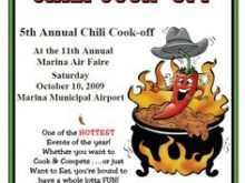 42 Printable Chili Cook Off Flyer Template Free Maker by Chili Cook Off Flyer Template Free