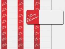 Christmas Card Label Template