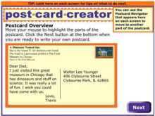 Postcard Template Elementary School