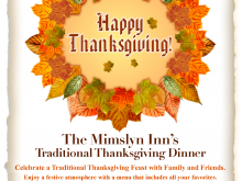 42 Printable Thanksgiving Dinner Flyer Template Free Download by Thanksgiving Dinner Flyer Template Free
