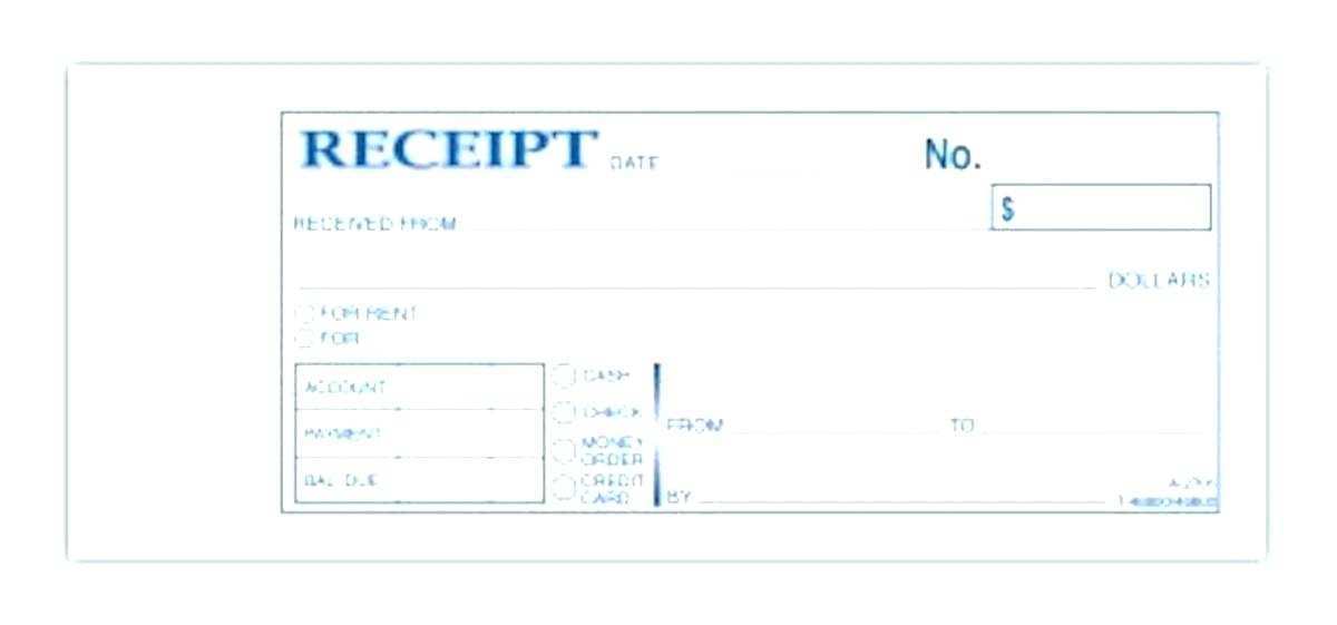 42 Standard Blank Receipt Book Template Layouts by Blank Receipt Book Template