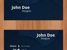 42 Standard Business Card Template John Doe PSD File with Business Card Template John Doe