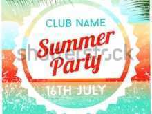 42 Standard Summer Party Flyer Template Free Formating by Summer Party Flyer Template Free