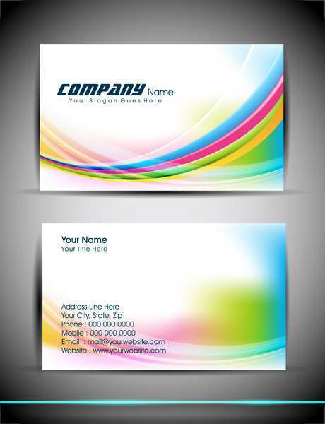 Visiting Card Illustrator Templates Free Download