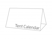 42 Tent Card Calendar Template Maker for Tent Card Calendar Template