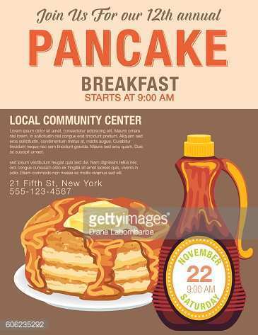 42 The Best Pancake Breakfast Flyer Template Download by Pancake Breakfast Flyer Template