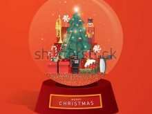 43 Adding Snow Globe Christmas Card Template for Ms Word for Snow Globe Christmas Card Template