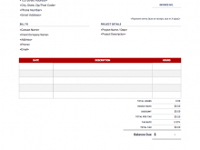 Invoice Hourly Rate Template