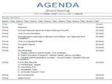 43 Best Professional Agenda Templates For Meetings Templates by Professional Agenda Templates For Meetings