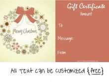 43 Blank Christmas Gift Card Templates Free Download with Christmas Gift Card Templates Free