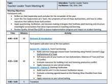 43 Create Agenda Template For School Meeting Formating by Agenda Template For School Meeting