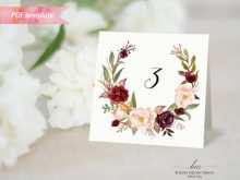 43 Creating Table Number Tent Card Template Photo for Table Number Tent Card Template