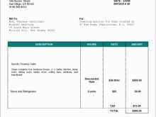 43 Creative Construction Cleaning Invoice Template for Ms Word with Construction Cleaning Invoice Template