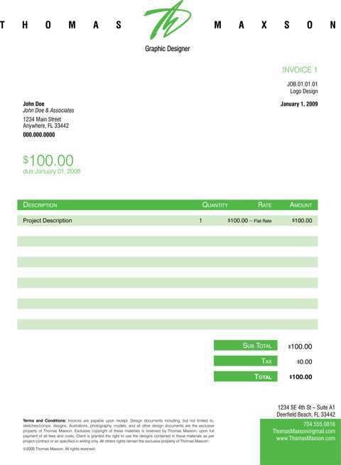 43 Customize Graphic Artist Invoice Template in Photoshop by Graphic Artist Invoice Template